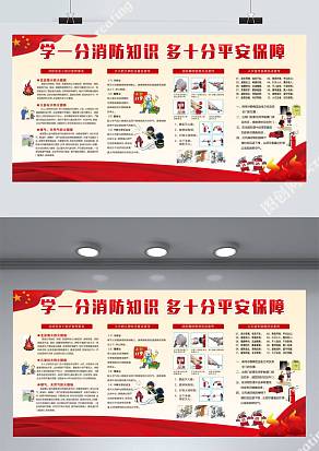 消防安全宣传展板