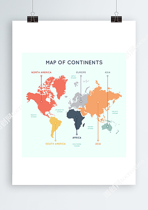 世界地图Ai矢量地图数据信息分布图