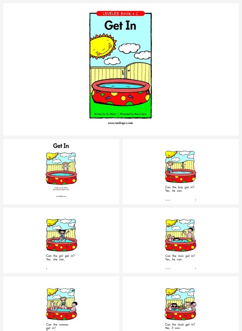 卡通英语绘本getin教学PPT