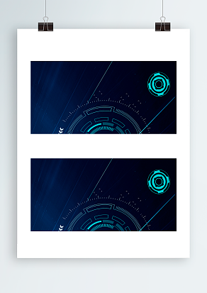 高科技齿轮背景帷幕设计图