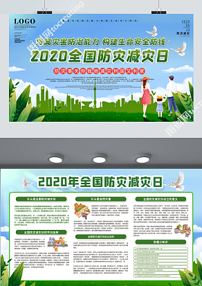 全国防灾减灾日知识宣传活动展板