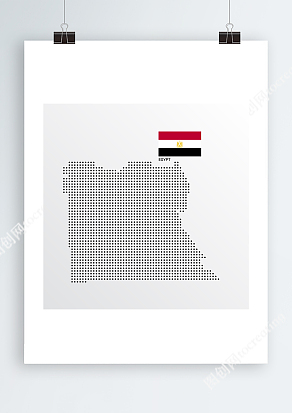 埃及地图Ai锚点数据信息分布图