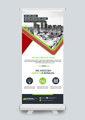 高层建筑公司概况展架