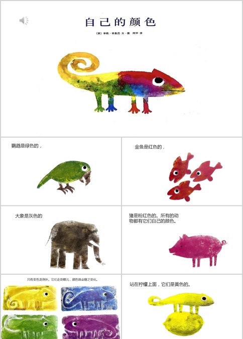 自己的颜色绘本故事