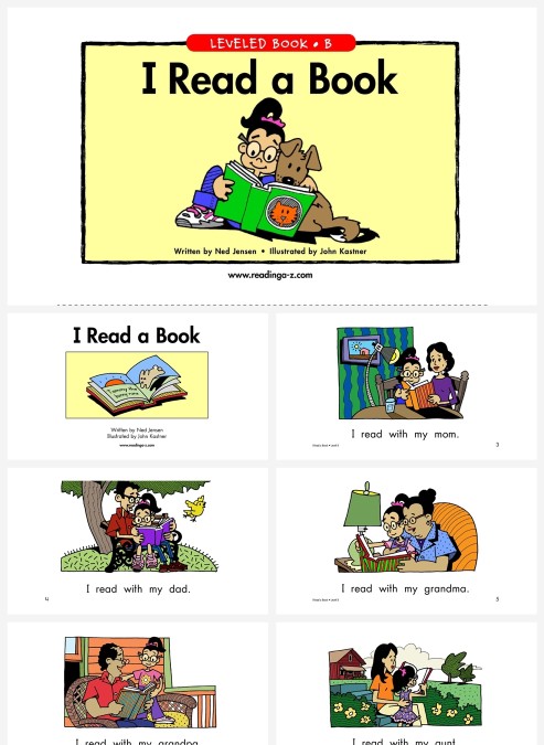 卡通英语绘本ireadabook教学PPT