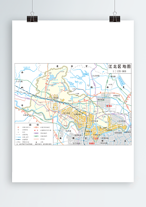 江北区全要素地图（高清EPS版）
