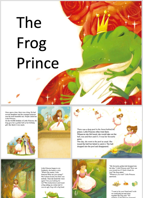 高清英语绘本故事《青蛙王子》