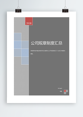 公司规章制度汇总