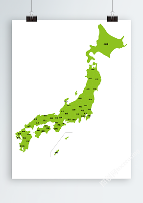 矢量日本地图AI