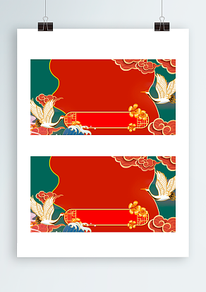 简约中国风背景帷幕