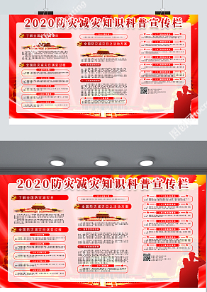 2020党政风防灾减灾知识科普宣传栏