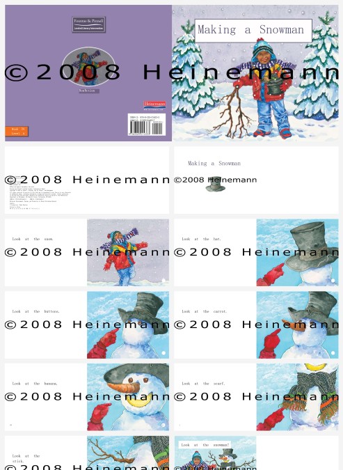 卡通英语绘本教育教学makingasnowman教学PPT