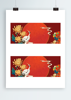 2021古风美背景帷幕