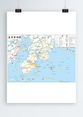 玉环市全要素地图（高清EPS版）