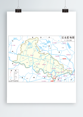 江北区政区图（高清EPS版）