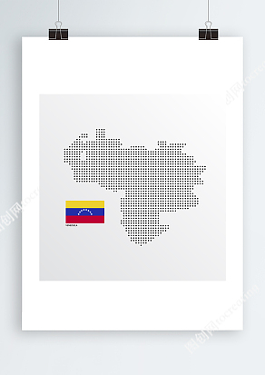 委内瑞拉锚点地图Ai数据信息分布图