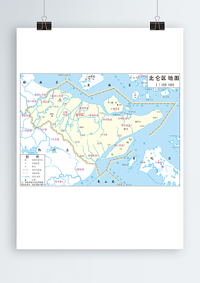 北仑区政区图（高清EPS版 ）
