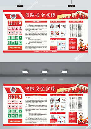 消防安全宣传展板