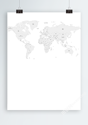 矢量世界地图svg