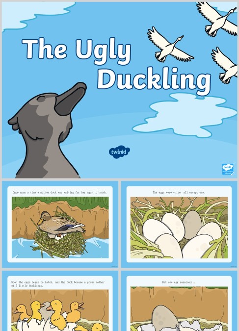 丑小鸭英文绘本