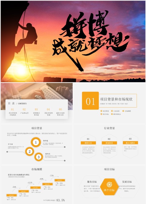 商业计划书商业策划书PPT模板