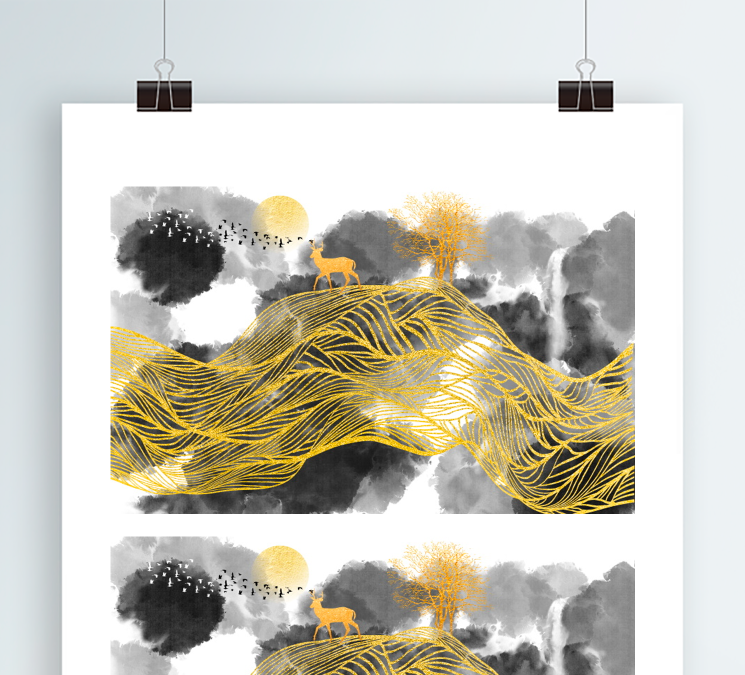 唯美简约背景帷幕 唯美清新