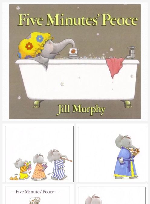 英语绘本Five Minutes PeacePPT模板