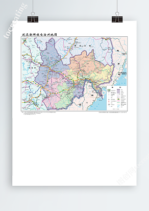 最新延边朝鲜族自治州地图