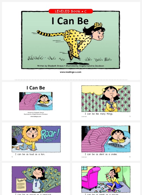 卡通英语绘本icanbe教学绘本PPT