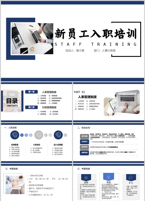 人事行政部新员工入职培训