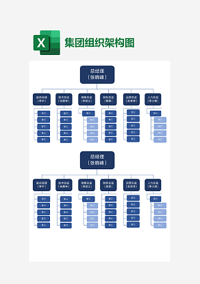 某某集团组织架构图