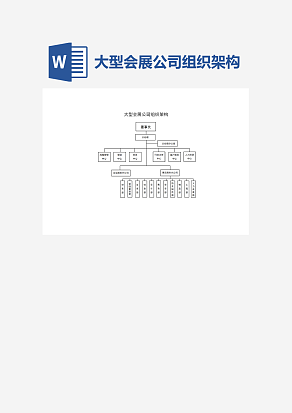 大型会展公司组织架构