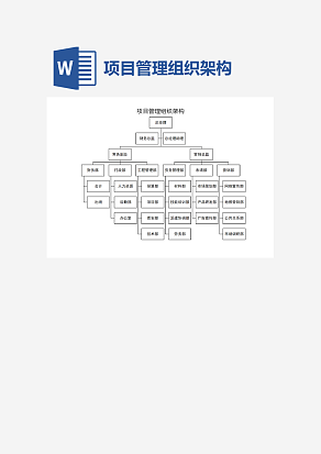 项目管理组织架构
