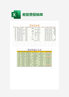 外出办公费用明细汇总表