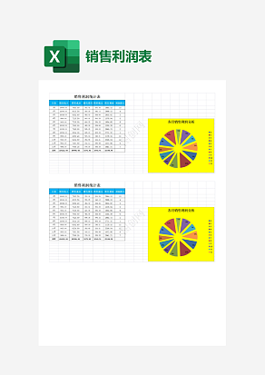 房地产销售利润统计表