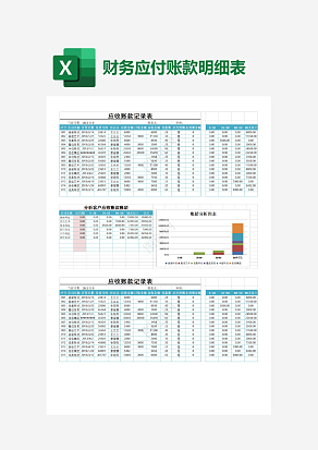 超市应收账款记录表