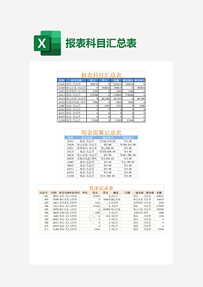 报表科目汇总表