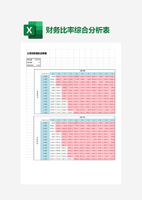 公司贷款模拟运算表