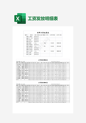 计件工资记录表