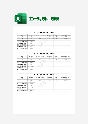 两种规格显卡的生产规划计划表