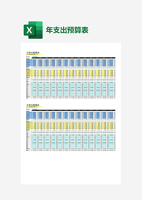 公司年收支预算表