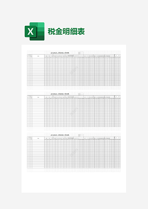 公司应交税金明细表