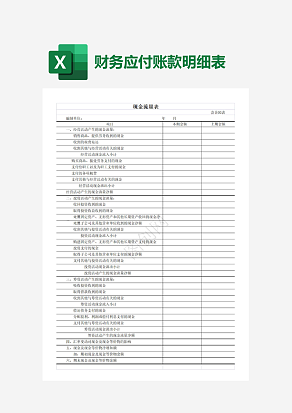 公司财务现金流量表