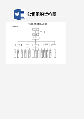 公司组织架构图word