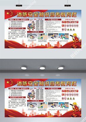 消防安全知识宣传展板
