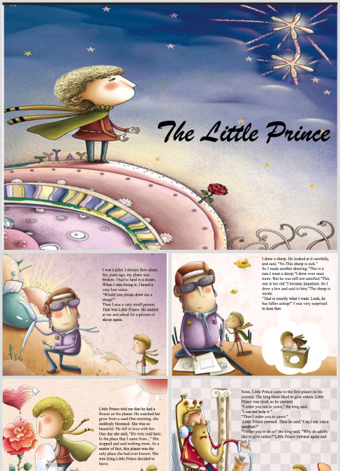 高清英语绘本故事《小王子》