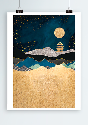 梦幻黑色星空背景帷幕