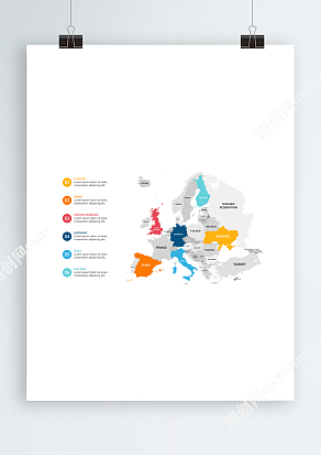 欧洲国家AI矢量地图