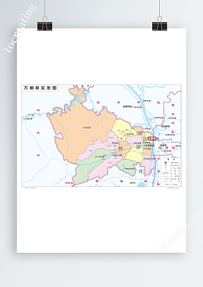山西太原市万柏林区地图（高清EPS版）