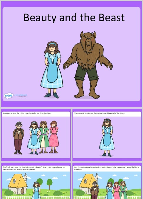 美女与野兽英文绘本